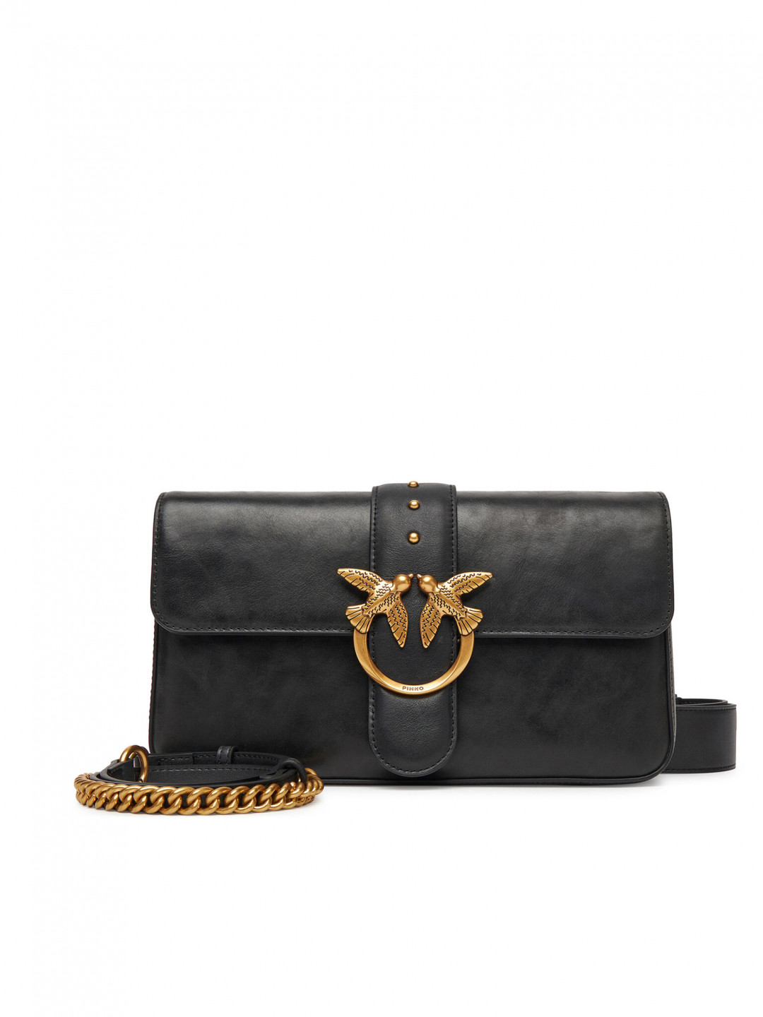 PINKO Kabelka Love One Classic Slouchy Fl PE 25 PLTT 104524 A2C2 Černá